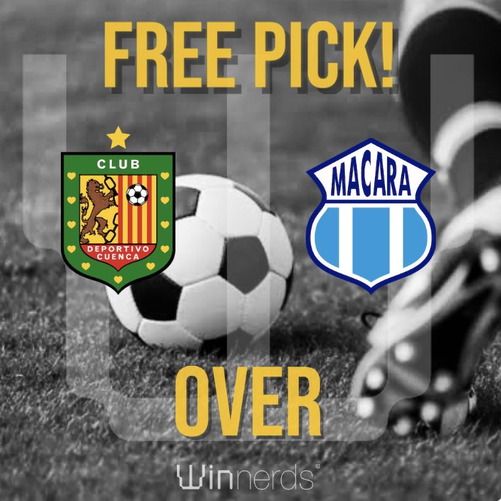 TheWinnerds's tweet image. Hey Winnerds, let’s start the week with this FREE PICK! 

Dep. Cuenca vs Macara / Over 2.5 / 1.95x3U

#freepicks #sportsbets #sportspicks #sportstips #GamblingTwitter #thewinnerds