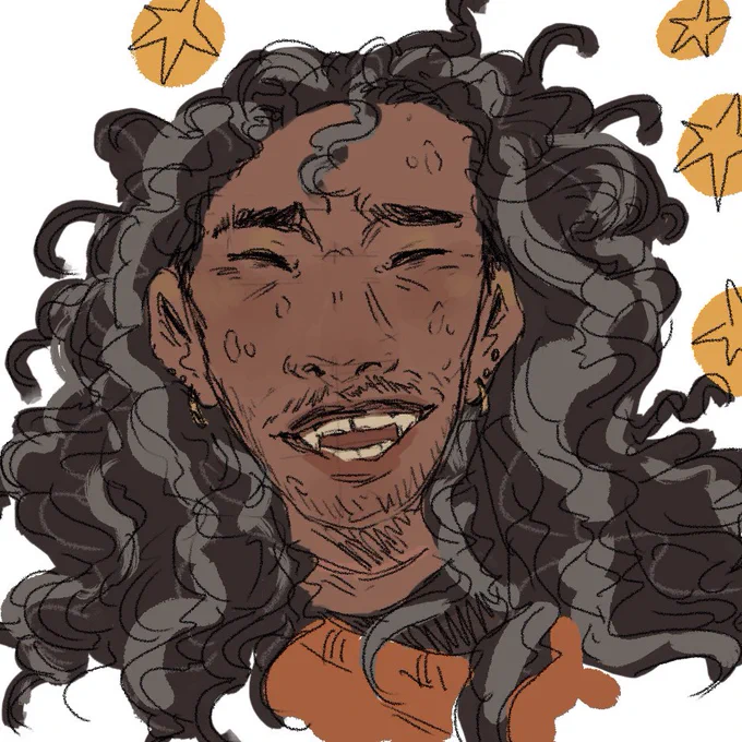 had a lot of thoughts in class about jarchivist having fangs, enjoy these doodles 