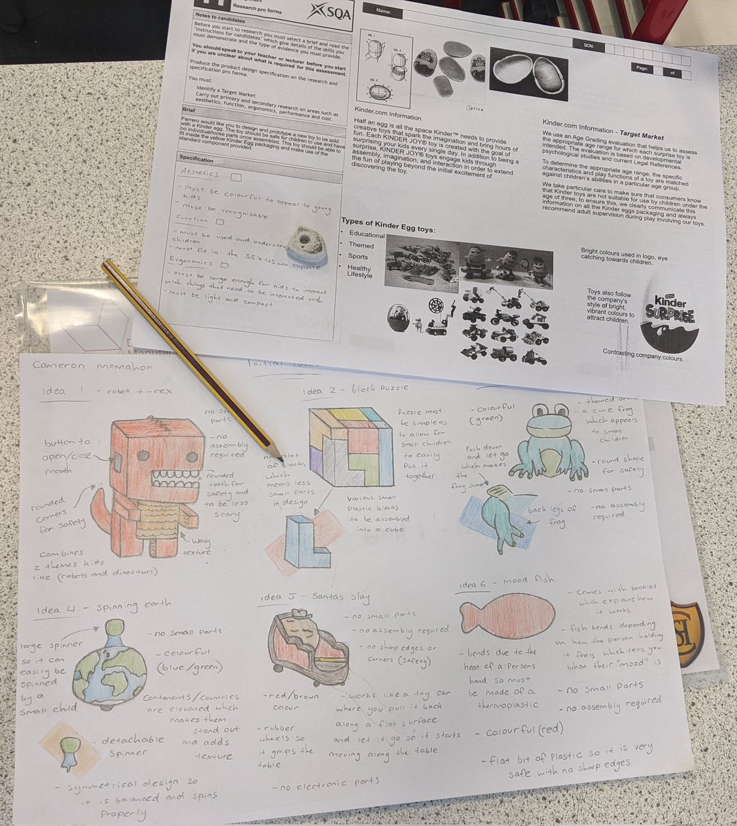 CHS_Technical's tweet photo. Mrs Logue' s Higher Design & Manufacture students comming up with fantastic Designs for their Kinder egg Brief. Keep working hard everyone πͺπΌβπΌ#kindersurprise #Ferrero #skills #Designchalllenge #skillsforlife #creative #STEM #Materials #Manufacture #Designbrief @clydebankhigh https://t.co/QHfZQp2zVT