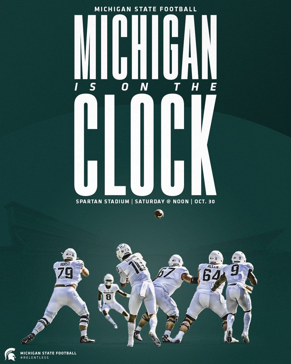 MSU_Football's tweet photo. MSU will be the first campus to host Big Noon Kickoff and College Gameday on the same day this year. Where else would you rather be!?!? #GoGreen https://t.co/kA6glP4AVE