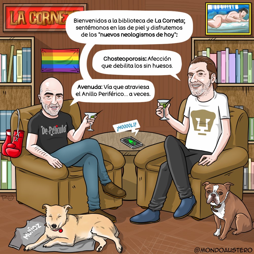 ¡Hola amigñs! Les comparto dos "nuevos neologismos de hoy" que acuñé para <a href="/lacornetafm/">La Corneta</a> con El Estaca y Videgaray, y decidí hacerlos en una ilustración. ¡Ojalá les agrade! Feliz lunes y sigamos cuidándonos mucho.

 <a href="/EVIDEGARAY/">Eduardo Videgaray de Rivera Torres</a> <a href="/jrsestaca/">jr sancristobal</a> <a href="/ElNuevoOficial/">El NueBogueto 🆕☮️☯️</a>