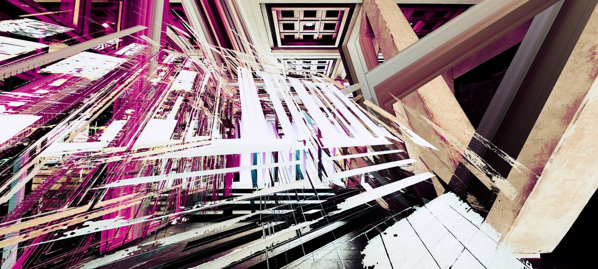 peeanopijloo's tweet photo. 'Extrusion' #streaks #digitalart #abstractart #chaosabstract #scifiart #nftphotography #NFTartist #nftcollector #architecture #streetphotography #photography #photographer #otherworld #newWorld #IAmOther #newmediaart #fantasy #cyberpunk #scifi #nftArt #generativeart #glitchlab π½ https://t.co/gEHzxKtFF4