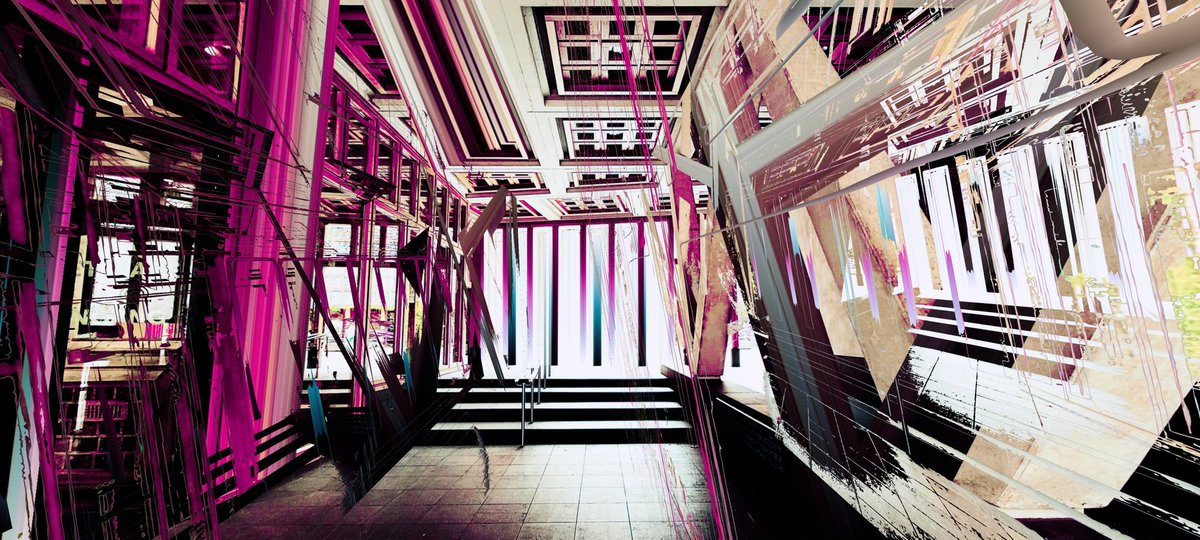 peeanopijloo's tweet photo. 'Extrusion' #streaks #digitalart #abstractart #chaosabstract #scifiart #nftphotography #NFTartist #nftcollector #architecture #streetphotography #photography #photographer #otherworld #newWorld #IAmOther #newmediaart #fantasy #cyberpunk #scifi #nftArt #generativeart #glitchlab π½ https://t.co/gEHzxKtFF4