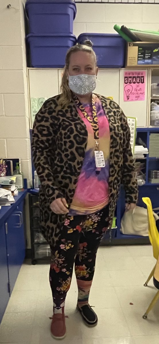 MsHarmes's tweet photo. Today was the first day of #RedRibbonWeek. Take a look at all the whacky, tacky attire. @PoincianaStem https://t.co/DmDBbI2FpF