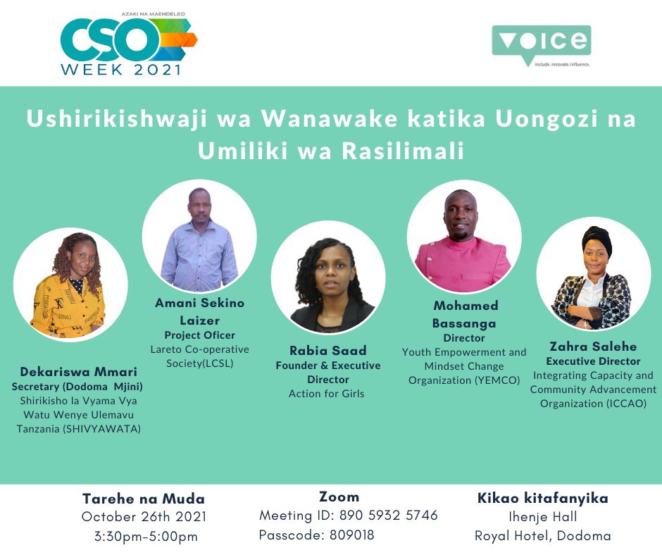 nsamila's tweet image. #CSOWeek2021 #WikiYaAzaki2021 

@voicetweetz @hivosroea