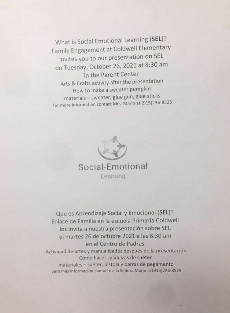 Coldwell Elementary - Parent Engagement tweet media