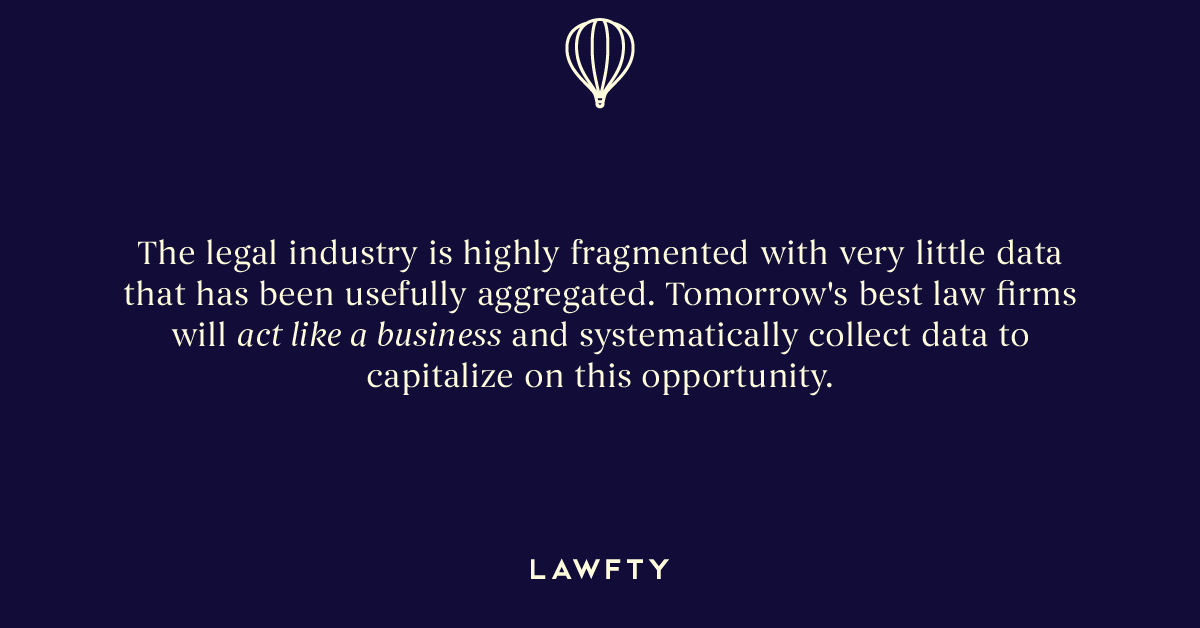 getlawfty's tweet photo. A law firm is also a business, and good business requires good data.

#personalinjury #lawfirmmarketing #legaltech #attorneymarketing https://t.co/eA37pKZWph