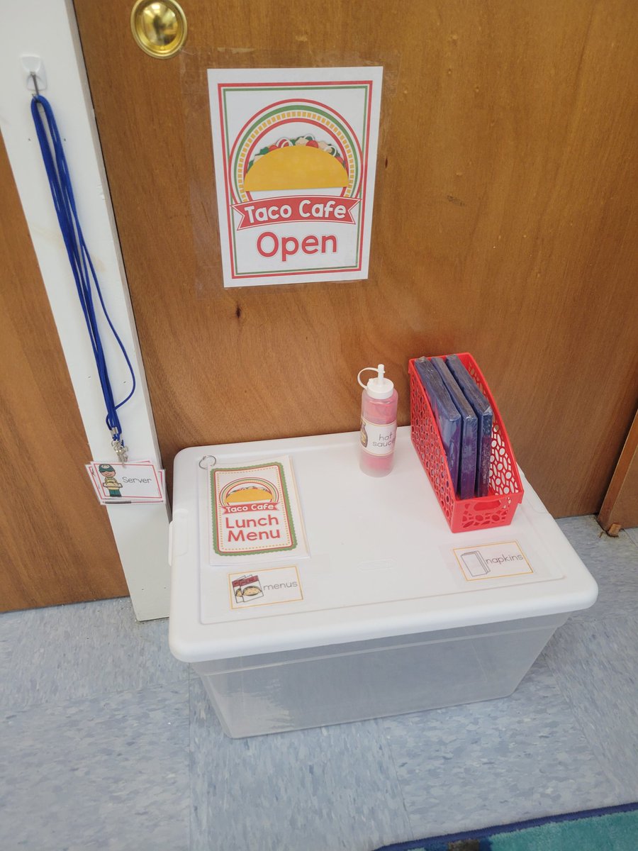 Let's taco-bout the changes in our Dramatic Play Center 🌮 #prekpenguins