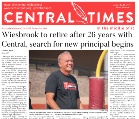 The October digital print issue of Central Times is out today! Go to centraltimes.org and click on "E-Newspaper" for full access. <a href="/NCHSOFFICIAL/">Naperville Central</a> <a href="/Naperville203/">Naperville 203</a> <a href="/NapervilleIL/">NapervilleIL</a> <a href="/NapervilleSun/">NapervilleSun</a> <a href="/dailyherald/">Daily Herald</a> <a href="/chicagotribune/">Chicago Tribune</a> <a href="/PatchNaperville/">Naperville Patch</a> #BeBold203