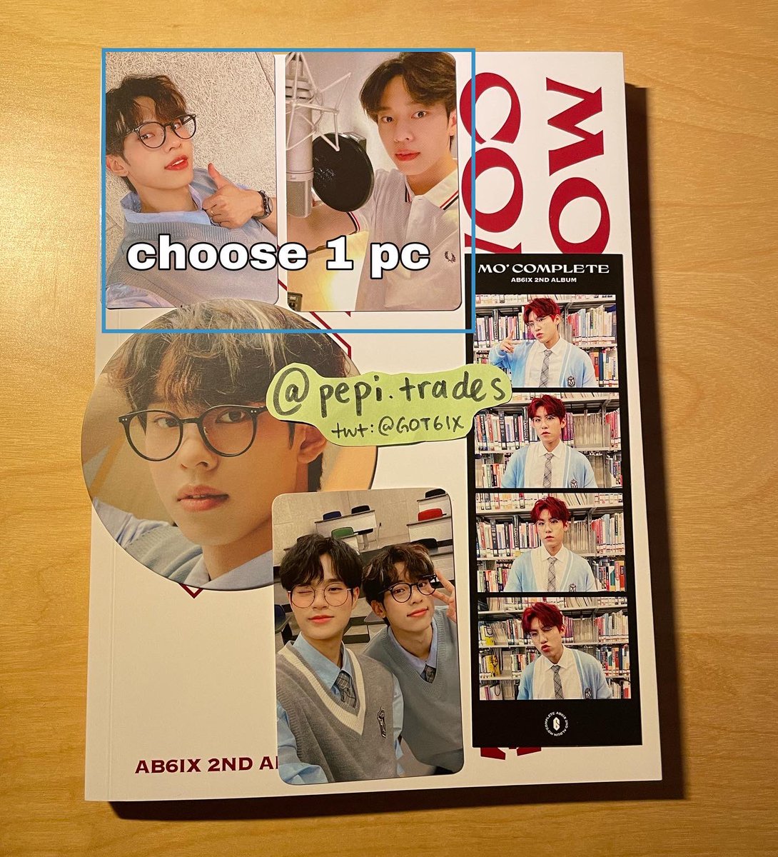 GOT6lX's tweet photo. CAN/USA
WTS ab6ix mo’complete donghyun albums

• $11.62 USD/ $15 CAD each + shipping (i can cover some shipping if you buy both!)
• paypal f&amp;f or g&amp;s / e-transfer for 🇨🇦
• pick 1 solo pc + 1 unit sticker per album
• shipping from 🇨🇦 (can ship oct 26 so plz dm!) https://t.co/SNmxuhUmki