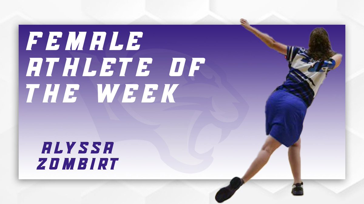 KWCPanthers's tweet photo. Alyssa Zombirt of @KWCBowling is your Female Athlete of the Week!

Zombirt finished 10th in a stacked field at the Bearcat open this weekend with a five game average of 193.4, including a high of 216 in her final game #OneTeamWesleyan https://t.co/NH4Msv6Lzp