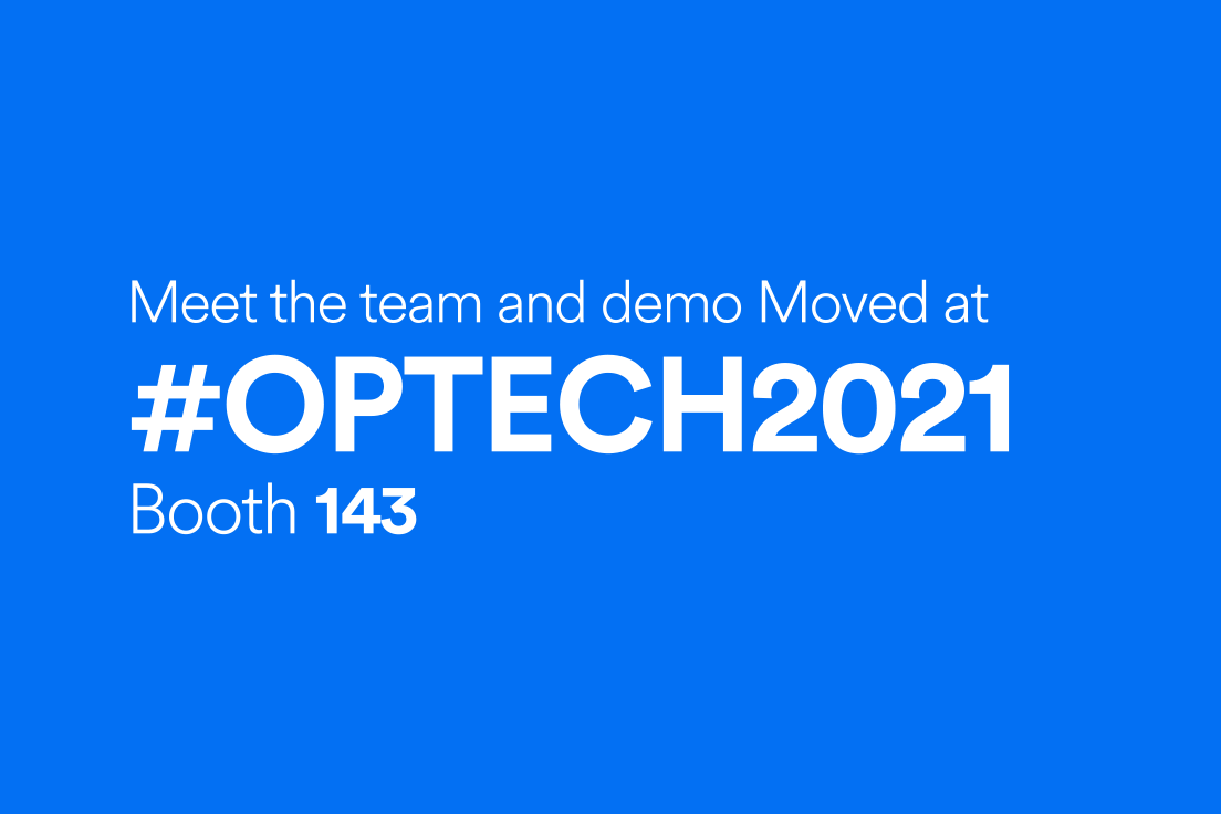 Movedapp's tweet photo. Ready to meet the team who's delivering smooth moves for the multifamily industry? We'll be at #OPTECH21 where you can demo our 4.9 star-rated automated move-in experience. Visit us at Booth #143. https://t.co/W2UY5domvJ