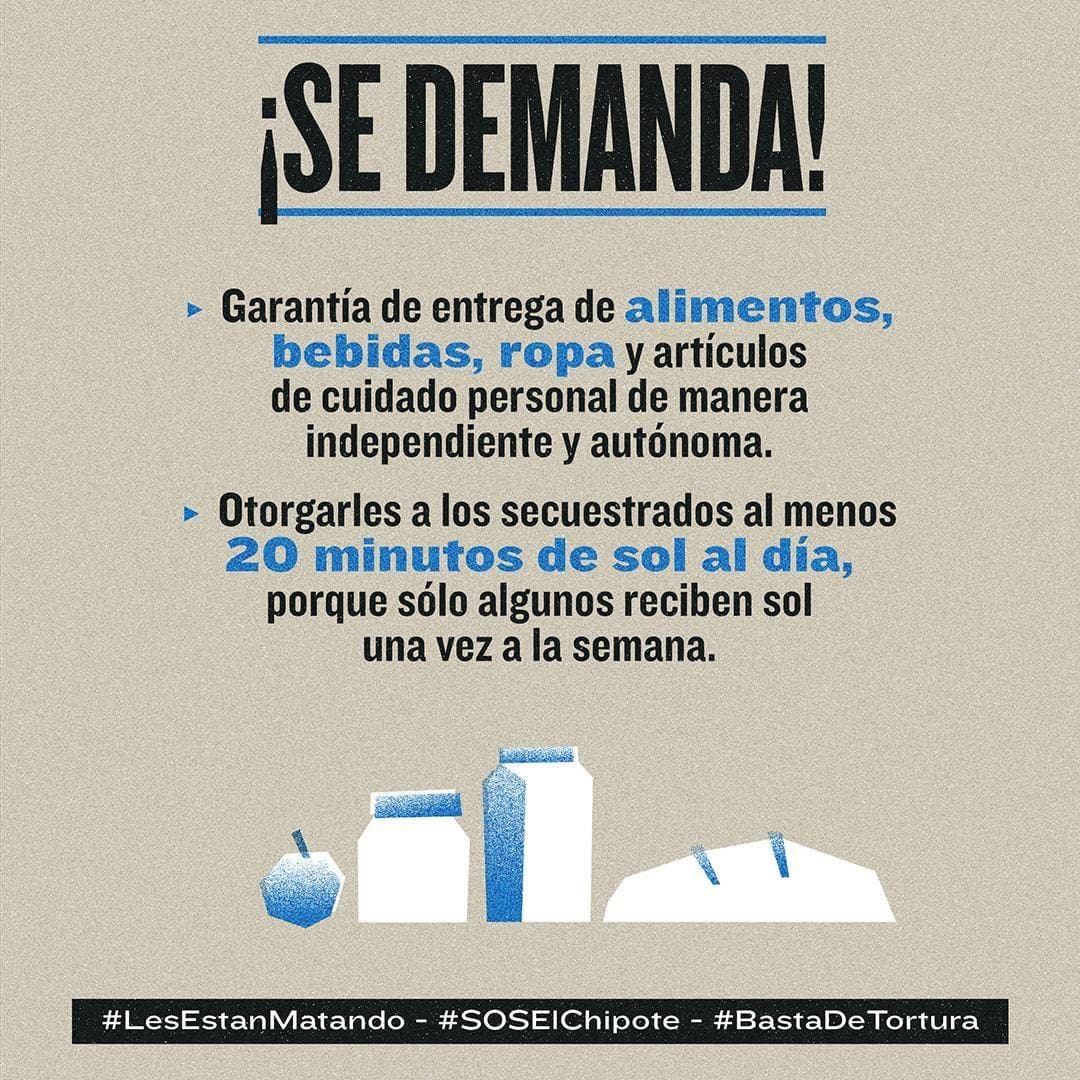 Articulo66Nica's tweet photo. Las personas secuestradas en El Chipote solo han recibido agua y otras bebidas de sus familiares, pese al estado de desnutrición en la que se encuentran. Esta es su situación: #LesEstanMatando #SOSElChipote #BastaDeTortura https://t.co/HhGrlT7Xc0
