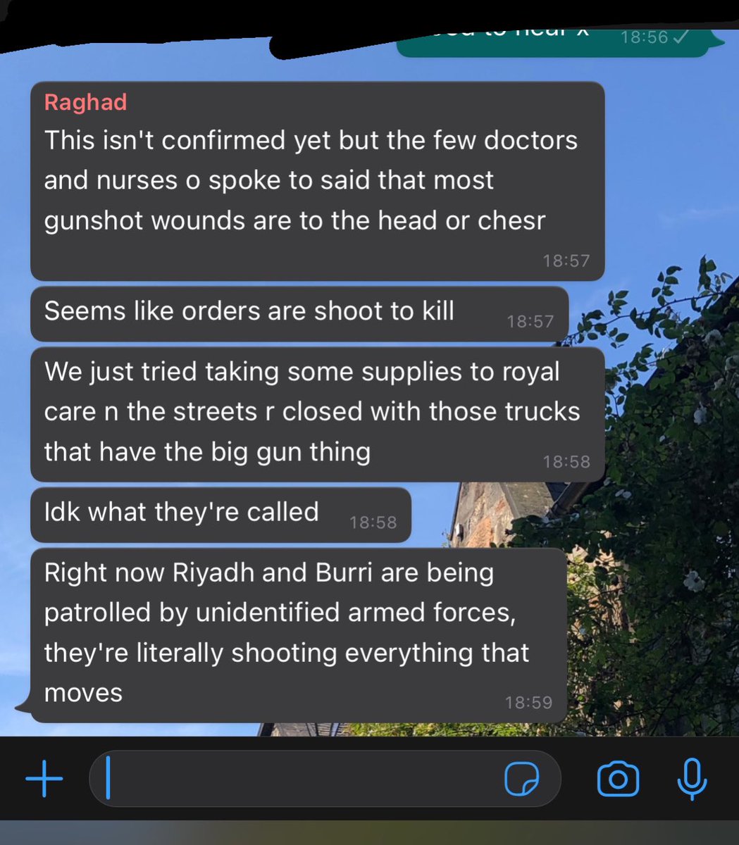 Revcenge's tweet photo. An update from a friend In Sudan, if you have internet please share/message your friends abroad when you can so we can share it on your behalf incase of complete blackout.
#SUDAN_COUP 
#الردة_مستحيلة 
#لا_للانقلاب_العسكري https://t.co/RyfZwRJX9i