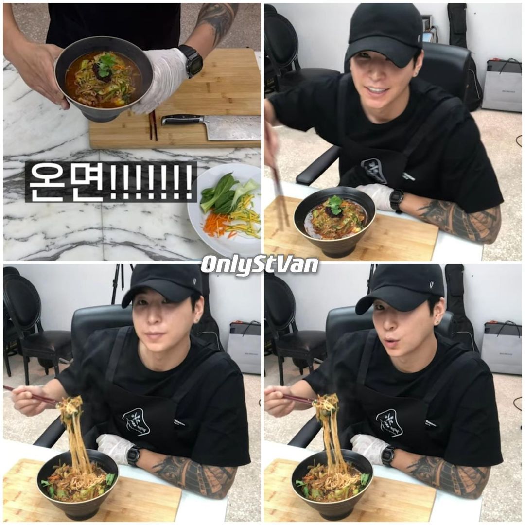 onlystvan's tweet photo. 24.10.2021 | Simple Cooking Recipe 
#금나와라혁딱 #CookwithHyuk 👨🏻‍🍳🍽️
[Part.02]
Nesse vídeo #LeeGeumHyuk foi ao mercado, preparou Hot Pot Noodles/온면 e depois saboreou sua deliciosa refeição 🍜

#StVan #세인트반 #이금혁 #VAV #브이에이브이 #VAMPZ @twt_VAV @VAV_official https://t.co/04bfOjQdiD