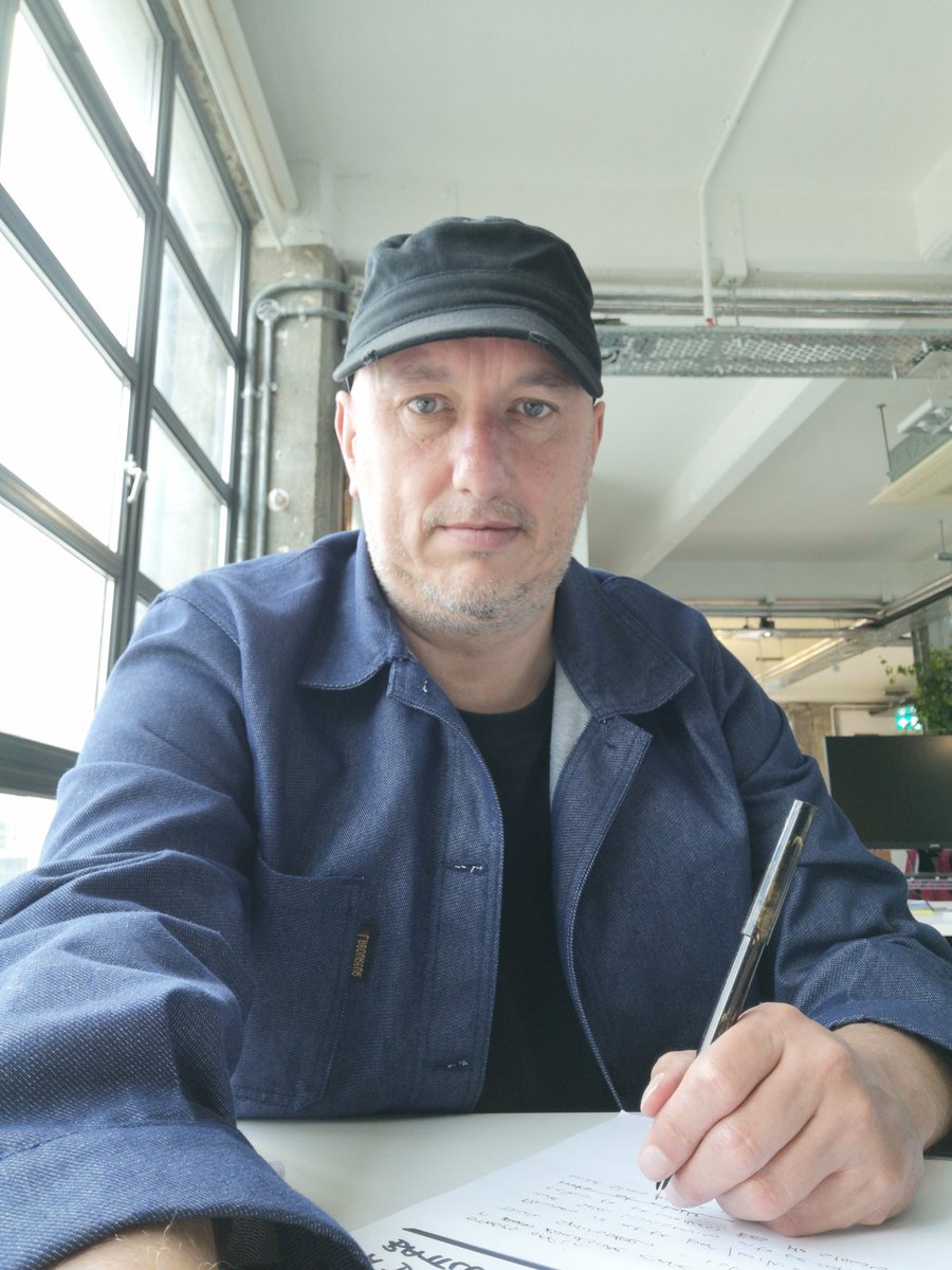 This is me... Happy to be back in the studio... Ecstatic to be writing more <a href="/ComedyStuck/">STUCK a comedy</a> episodes. Honestly, I'm seriously happy.