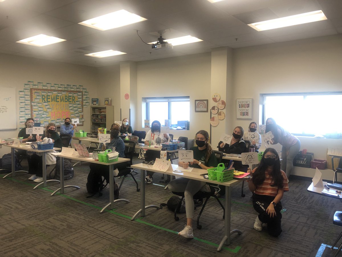 First year seminar students sharing their energy today!  We are so excited to start planning for next semester! <a href="/bkobett/">Beth Kobett</a>