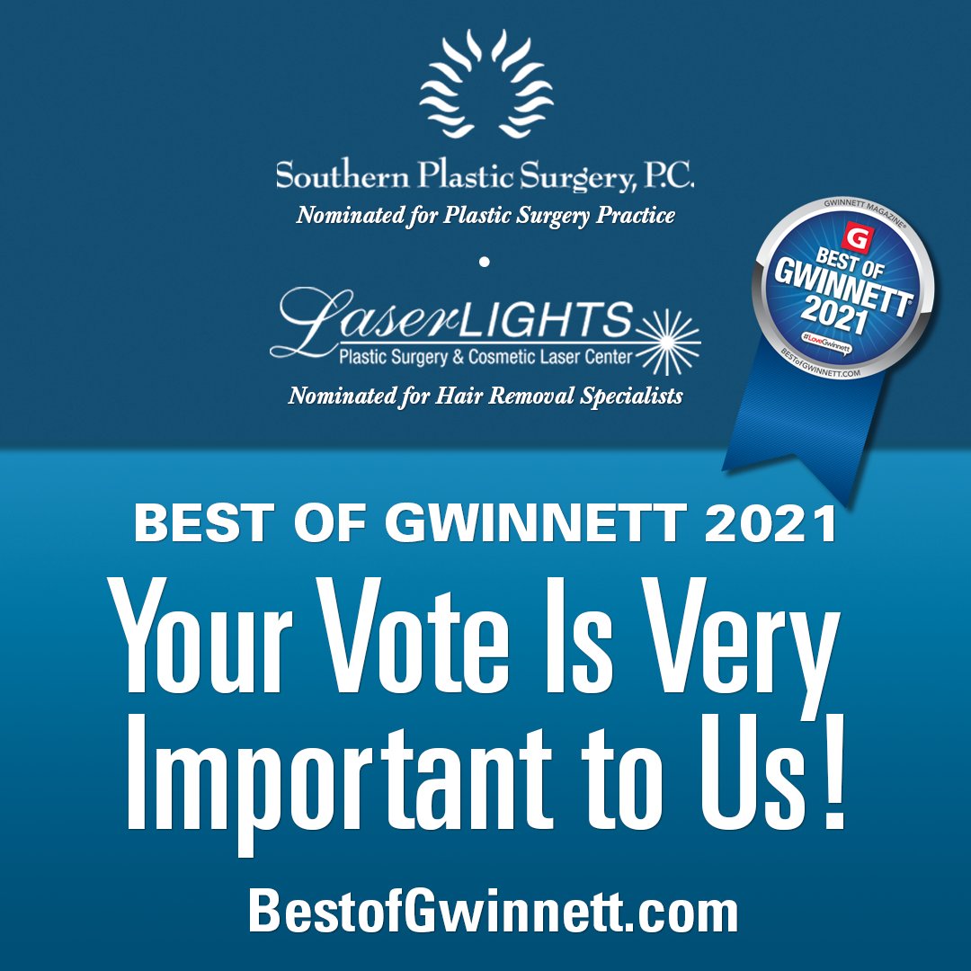 AtLaserLights's tweet photo. Best of Gwinnett 2021 has opened voting!

Vote for us and Southern Plastic Surgery here: https://t.co/syKmmz46Oc https://t.co/GWCdB3BB88