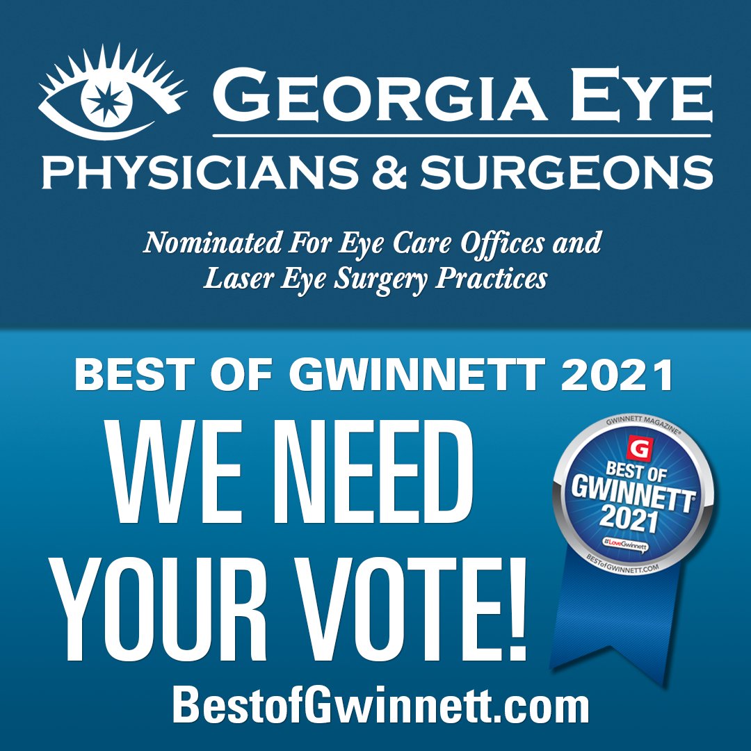 GAEyeDocs's tweet photo. We've been nominated and now we need your vote for Best of Gwinnett 2021!

Cast your vote here: https://t.co/jGUWYEgHxT
#bestofgwinnett #georgiaeye https://t.co/LL7kIfnUJk