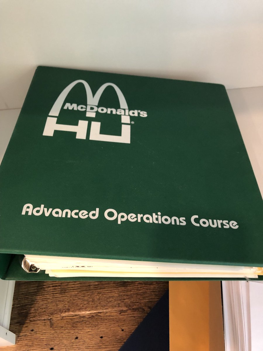 McNuday's tweet photo. So in 1988 I was able to attend HU (Hamburger University) in Oakbrook, IL…a stunning campus and an operational curriculum second to none.  2 weeks back then.  I was class#415!  #trainingiseverything https://t.co/ocRdSkYVQf