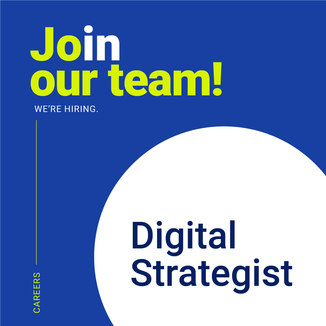 moreadvertising's tweet photo. Do you love all things digital/social media? Do you thrive in data and metrics and planning strategic campaigns? Then we want you on our digital media team! Visit https://t.co/NjOW6Xn2Oa to learn about our Digital Strategist position and submit your resume. #digitalstrategist https://t.co/U3jRjBvnkV