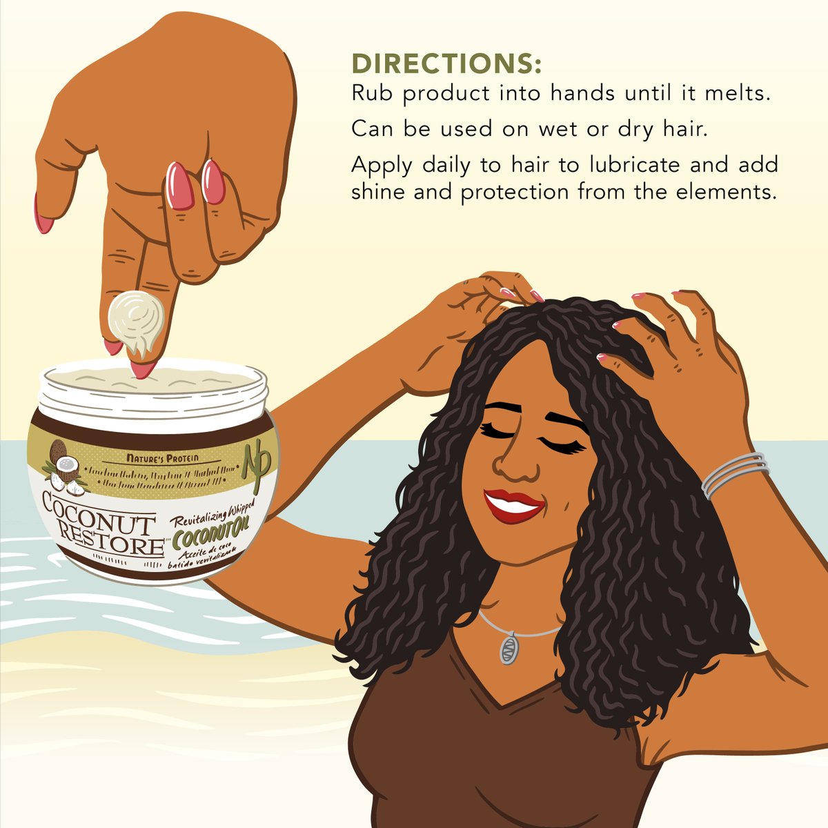 coconutrestore's tweet photo. Coconut Restore’s unique Whipped Coconut Oil works wonders as a moisturizer and scalp treatment for curly and coily hair. This product provides hair with shine and control without harmful chemicals. 🙅🏽‍♀️ https://t.co/l8ocbaT2QI