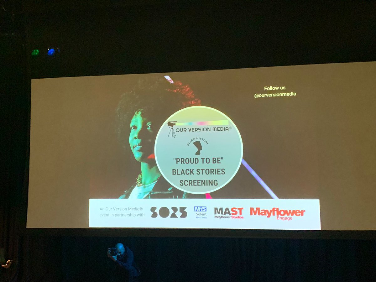 SotonForward's tweet photo. #BlackHistoryMonth  We are proud to be supporting @ourversionmedia's Proud To Be tonight, showcasing stories from Southampton's African, Caribbean and black British communities at @MASTStudios.
Wonderful to hear from our bid director Claire Whitaker and @Veronica_Soton https://t.co/IYCEwn8Shj