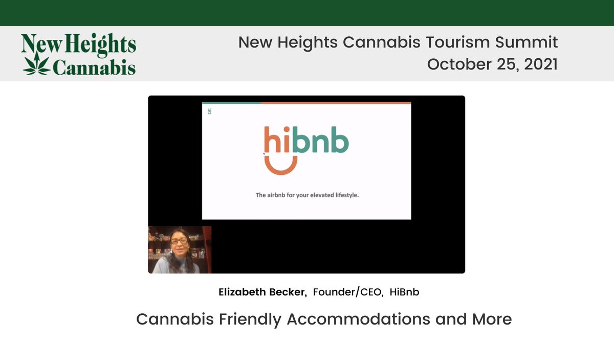 Elevated experiences are the future of cannabis tourism... we heard from Elizabeth Becker of @ExperienceHiBnb about all of the exciting opportunities ahead for HiBnb for both hosts and travellers!
.
.
.
.
#cannabistourism
#stayhi
#canadiantourism
