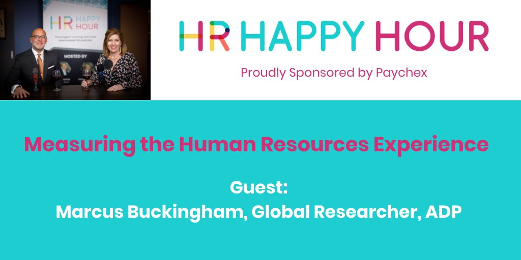 Check out the latest <a href="/HRHappyHour/">HR Happy Hour</a> Show - Episode 502: Measuring the Human Resource Experience. Thank you to our guest <a href="/mwbuckingham/">Marcus Buckingham</a> from <a href="/ADP/">ADP</a> - #H3 #HR  #podcast #EmployeeExperience 
hrhappyhour.net/episodes/hr-ha…