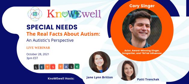 KnoWEwell's tweet photo. Captivating audiences wherever he goes, through his music, TikTok videos and humor, @CorySings has become an advocate for #AutismAcceptance. He hopes to raise awareness and understanding so those needs can be acknowledged and accepted.

Join him on 10/28:
https://t.co/Iql7O0Dry8 https://t.co/ilaFAbcCWp