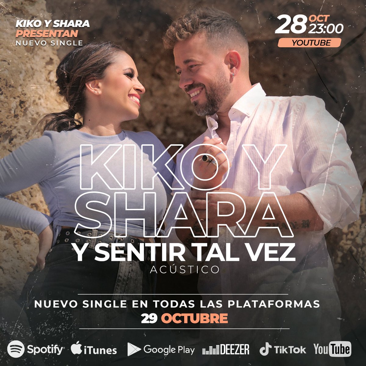 KikoyShara's tweet photo. https://t.co/EydgzL8Fb2 Ya podéis activar el aviso para ser el primer@ en ver el videoclip!!! 🤪  

#kikoyshara #picoftheday #photooftheday #single #music https://t.co/ux9SpEBq8R