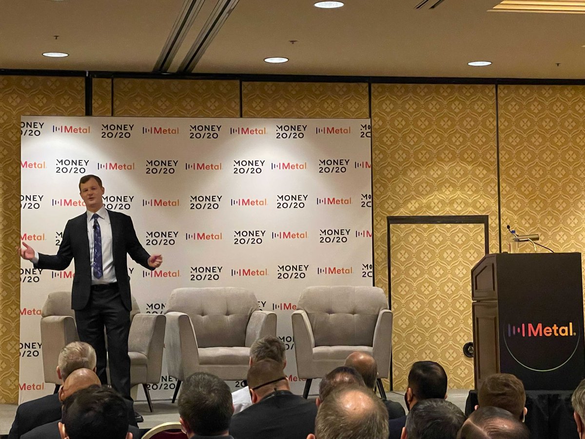 metalpaysme's tweet photo. Decentralized finance is crucial to elevating humanity’s financial systems to the next level.
Yesterday, our CEO @MarshallHayner spoke at @money2020 to explain how leveraging blockchain technology can drastically improve virtually all areas of finance around the world. https://t.co/BvufmoKFd0