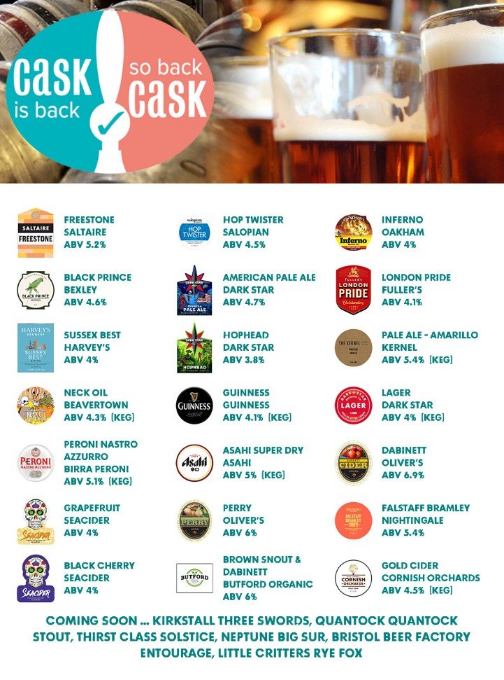 On the bar today! <a href="/harppub/">Harp, Covent Garden</a> 
Beer Board: goo.gl/9ur5WA

#CaskIsBack <a href="/SaltaireBrewery/">Saltaire Brewery</a> @CAMRAWestLondon <a href="/OakhamAles/">Oakham Ales</a> 
#RealAleFinder #cask #HomeofRealAle #LondonLife #LondonPubs #CoventGarden #Cider #Apples #Perry