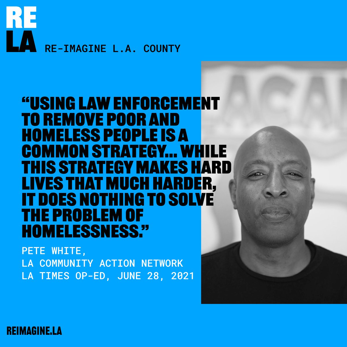 reimagine_la's tweet photo. When we attempt to respond to housing and homelessness issues with policies that use law enforcement and the carceral system, it only leads to more displacement.

/thread https://t.co/fkVldG47BF