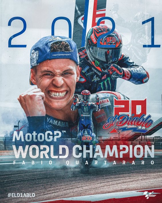 ibanventura's tweet photo. Es un orgullo y una gran alegría ver, de nuevo, un campeón del mundo de #MotoGP que ha pasado por la estructura de #Monlau. Fue campeón del #FIMCEV en 2014 y debutó en el Mundial #Moto3 en 2015 con el Team @EG00 @MonlauRepsol. Felicidades @FabioQ20!! https://t.co/hHSDOwz0ev