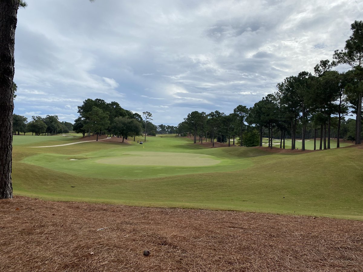UNCmensGolf's tweet photo. Round 1 in the 📚 here at the #WilliamsCup!
Tar Heels fired a 5-under-par 283 as a team, led by Austin Greaser’s 68!
Greaser caught 🔥 on the back side dropping 🐥 🐥 🐥 🐥 🐥 🐥 birdies en route to a 31!
Round ✌️ is already underway!
#TarHeelTough https://t.co/CYTsBzyl9b