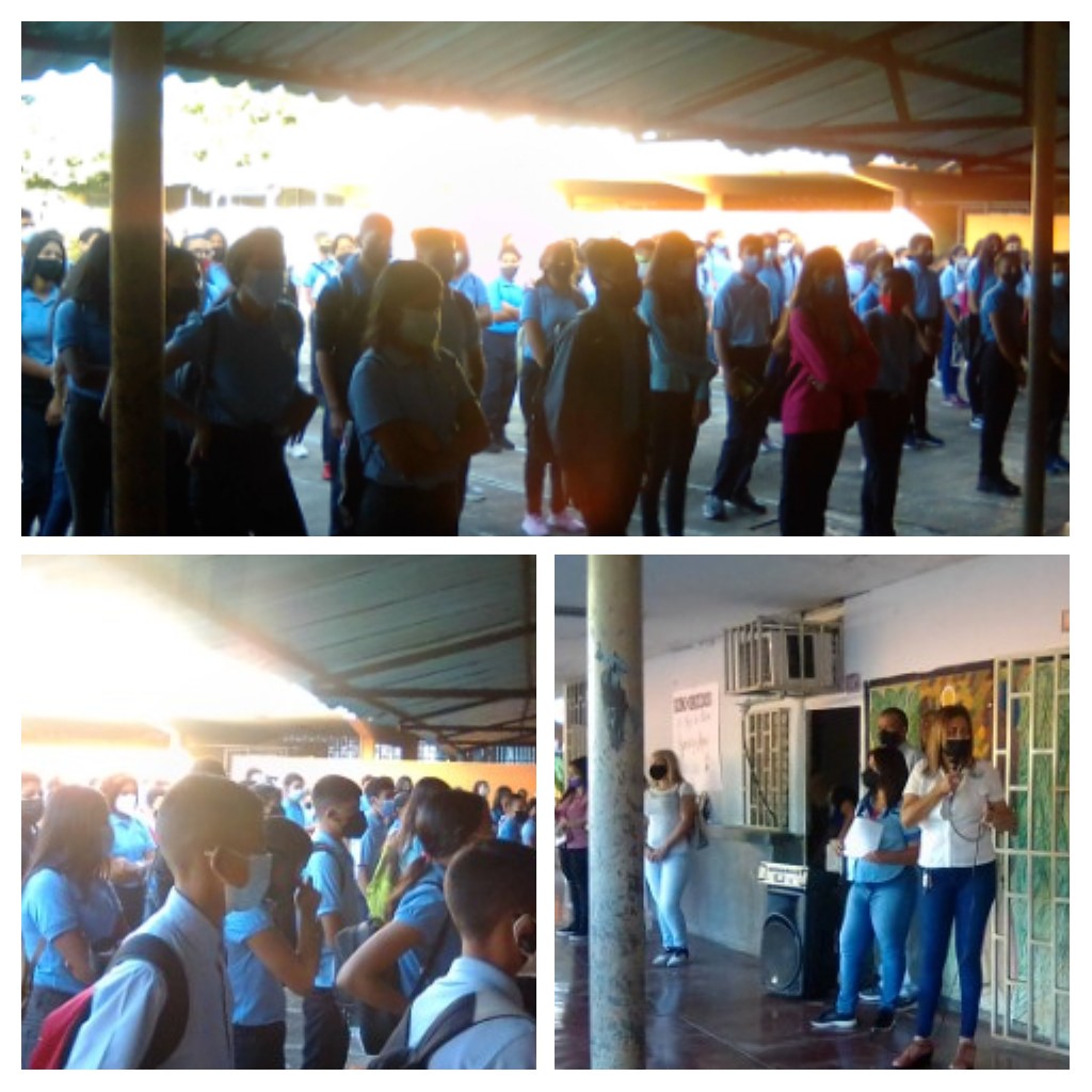 educativa_simon's tweet photo. En el Municipio Roscio nuestras escuelas y liceos recibieron a los niños, niñas y adolescentes con entusiasmo e impartieron charlas sobre las medidas de bioseguridad que se deben aplicar en el salón de clase y en los patios.
#DigamosPresente
@RiveroJilberto2 @MPPEDUCACION https://t.co/kP8F5xPuM6