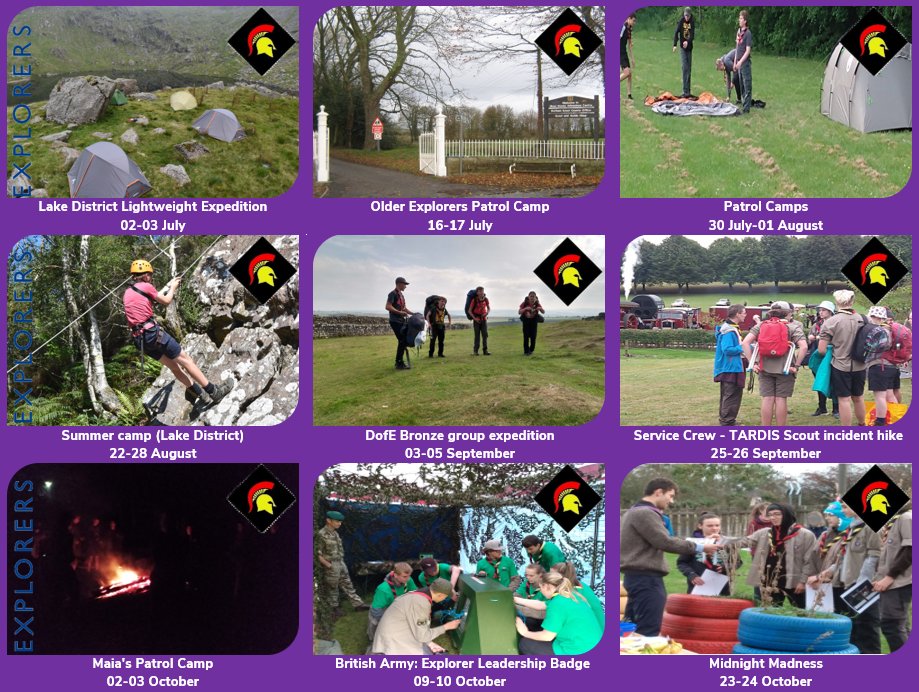 1 Explorer Unit, 9 nights away experiences on offer since the start of the summer. Do more with your time #skillsforlife <a href="/clsscouts/">Chester le Scouts</a> chesterlestreetscouts.org.uk/centurions-exp…