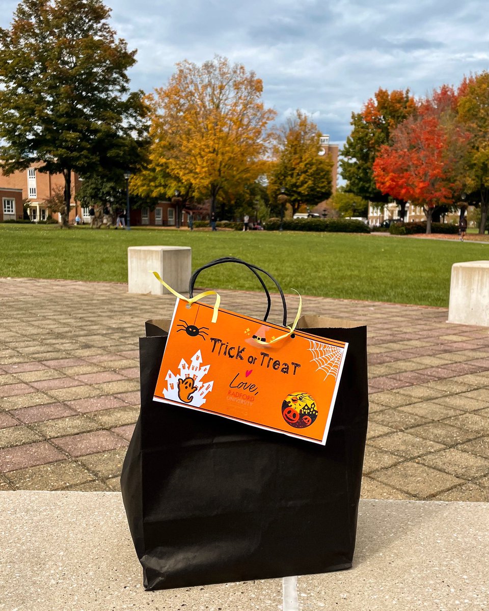 Trick or Treat Scavenger Hunt Happening Now, check out our Instagram stories for hints about where the bags are located🎃👻 @RadStudentLife <a href="/radfordSGA/">Radford University SGA</a>