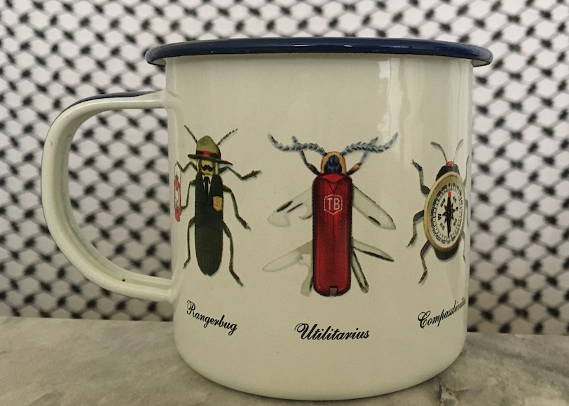 AdvInsectEvol's tweet photo. Thank you so much to @EntCollNet for giving us an opportunity to announce our new seminar series at #ECN2021! Here is our contribution to #EntoMugs!

[alt text: image of a white ceramic tea mug featuring whimsical beetles shaped like a businessperson, a multi-tool, and a clock] https://t.co/WJXe3uJTO9