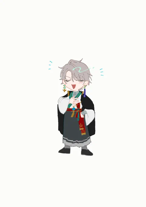 #描いた晴得意げな甲斐田あとで情けない声出しながらひねくれて欲しい情けない声と優しい歌が似合う男3Dと誕生日、新ユニット、おめでとう。 