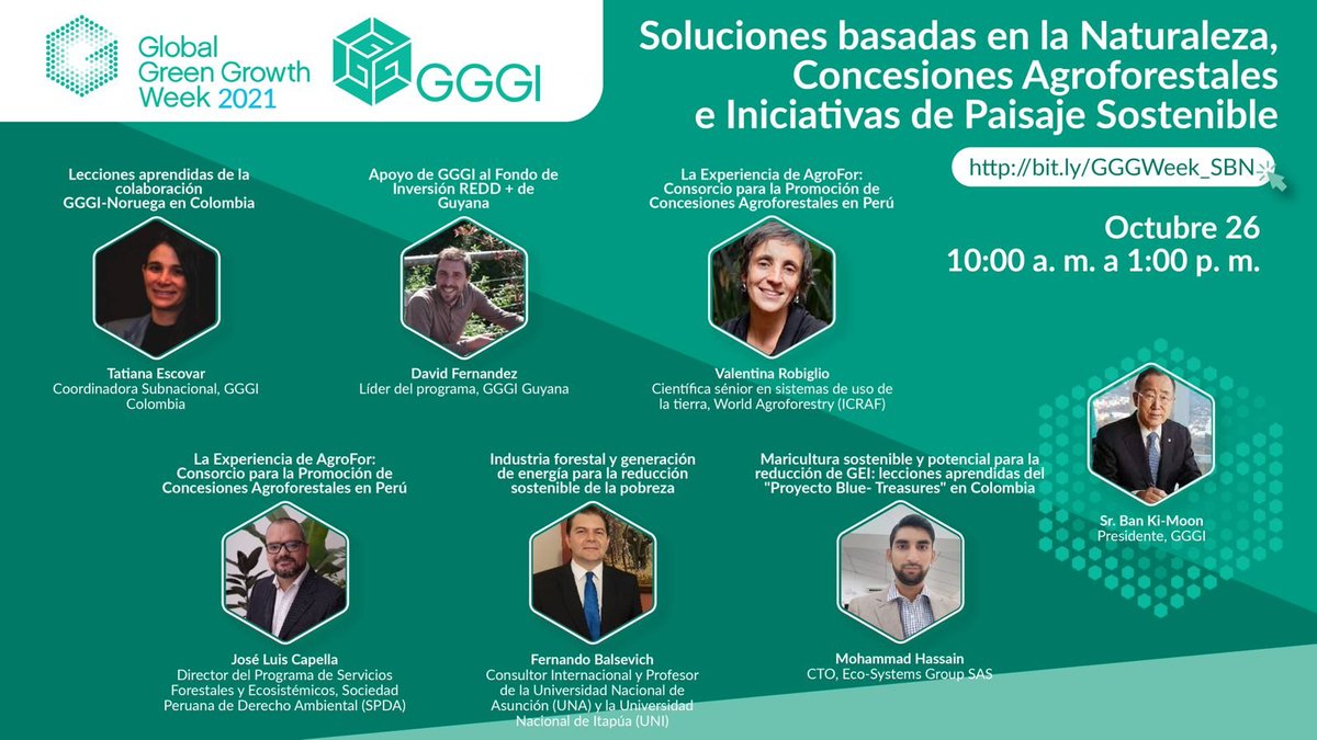 spdaorg's tweet photo. 📣¡Acompáñanos en esta sesión de #GGGWeek sobre iniciativas que abordan soluciones basadas en la naturaleza, concesiones agroforestales y #PaisajesSostenibles!
📌26/10
▶️ https://t.co/lWB9JT1kPR
▶️https://t.co/Bpa3rotvGW https://t.co/FxPGXvfttH