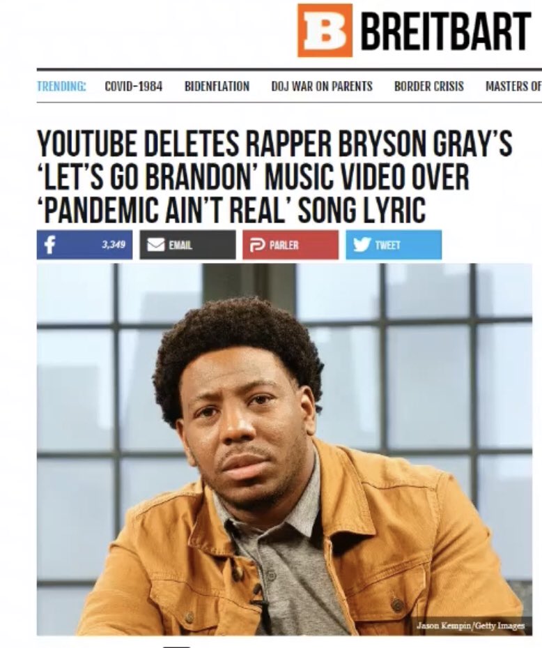 ApocAngie's tweet photo. #Youtube Bans Rapper #BrysonGray Video So Fans Send it To #1 on iTunes! #YouTubeCommies #YouTubeRacism
#FreeSpeech in Music has been taken to the SCOTUS! Sue YouTube! #FYouTube #LetsGoBrandon @brysongray 🇺🇸
https://t.co/ubkBtR6Mc8 via @YouTube https://t.co/9FoN4sQJ2q