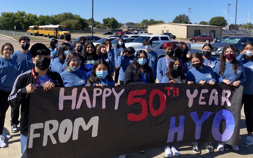 ErikaNoelia's tweet photo. @NGHS_HYO is ready to celebrate @NGHS_Raiders 50th anniversary!!🎉🎉 https://t.co/HwdnNZEt12