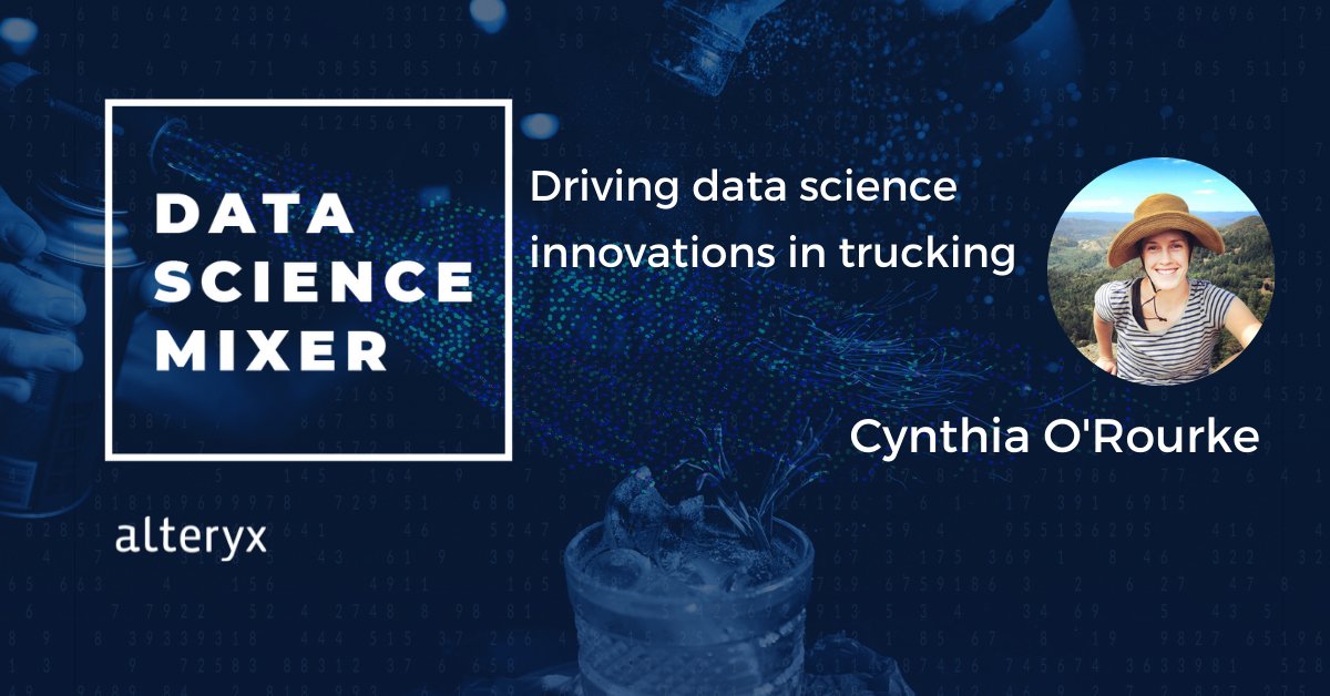 Analytix_Studio's tweet photo. On the latest Data Science Mixer podcast, go behind the scenes of the trucking industry to learn how data science keeps the supply chain moving. #DataScienceMixer https://t.co/NsCj7Dt5go https://t.co/fLhbYzmj8Z