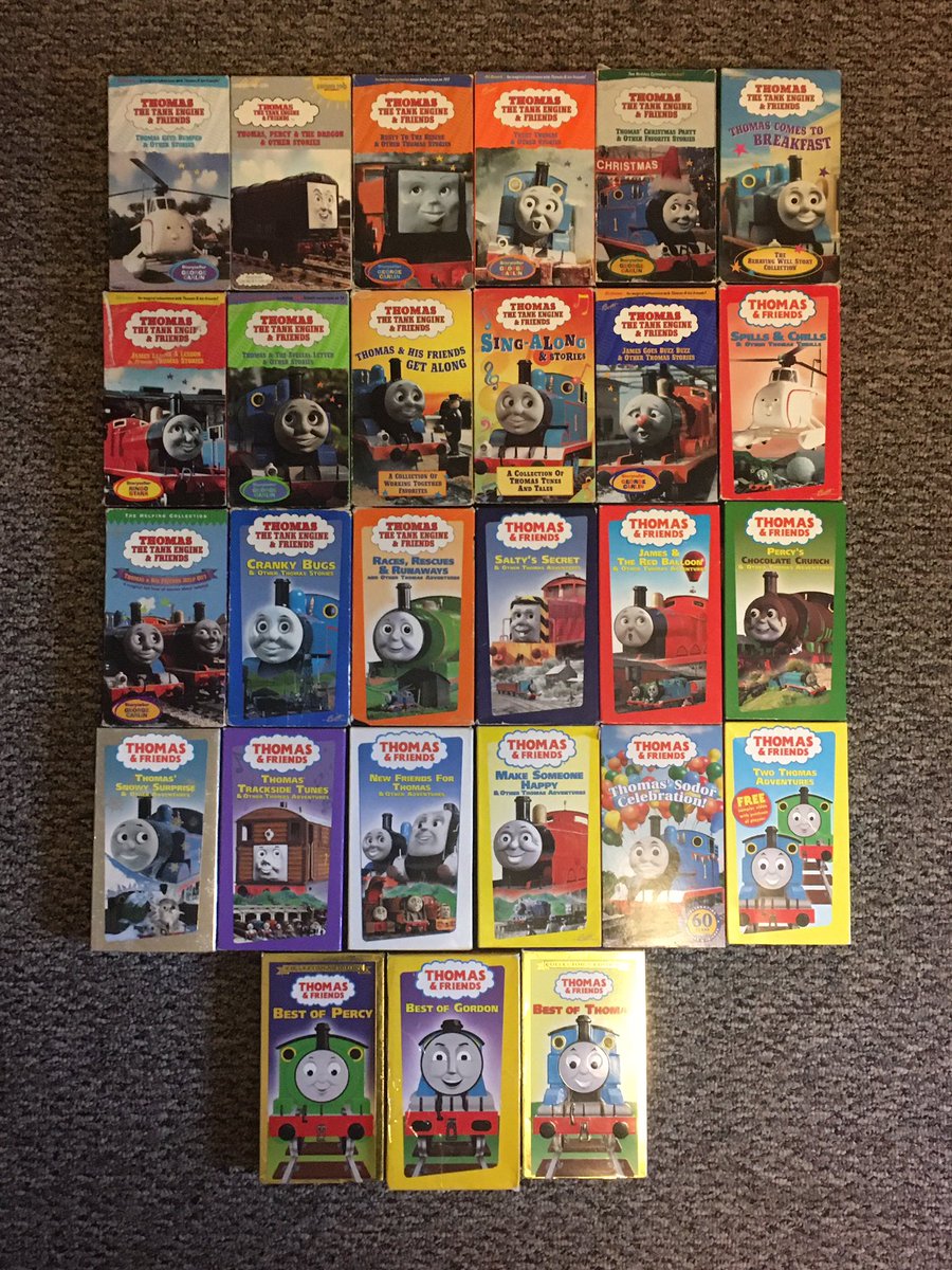 TheStoic9F's tweet photo. I happened upon my brother and I’s childhood thomas vhs tapes today. Brought about some much appreciated nostalgia while going through them. https://t.co/0nLouTKh9e