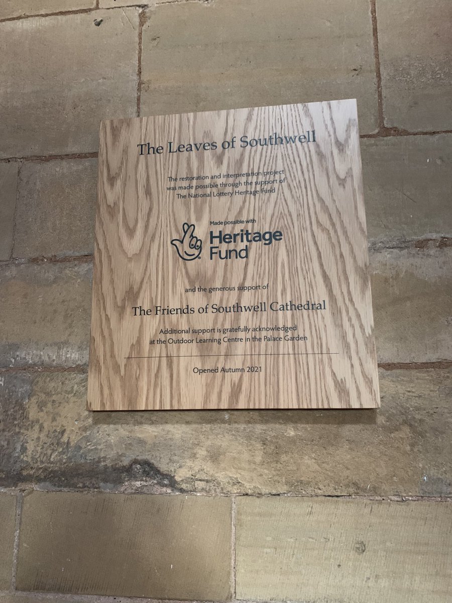 ckayheffer's tweet photo. Delighted to see the ‘Leaves of Southwell’ @HeritageFundUK funded project at the incomparable @SouthwMinster #medievalmasterpiece https://t.co/XxDOci0yde