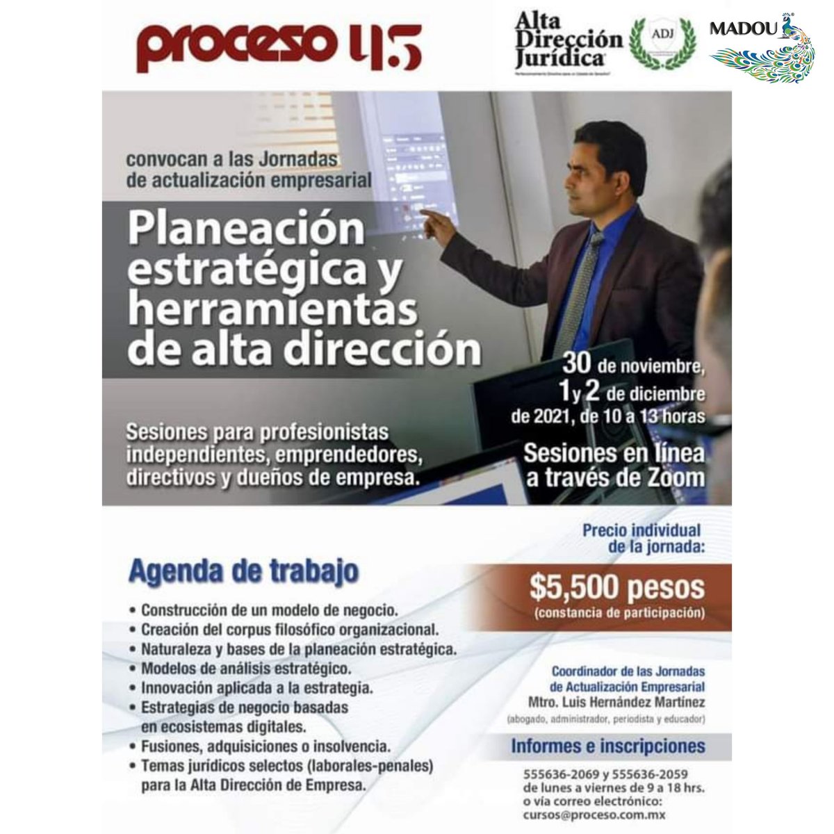 MadouEventos's tweet photo. 💡NUEVO TALLER ¡Inscríbete! Implementa lo mejor para tu #PyMe o #startup.
#DesarrolloEmpresarial #MADOU @SomosProceso @AltaDirJuri https://t.co/gIDpXwmBIv