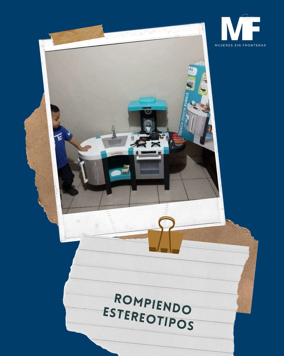 MujerSFrontera's tweet photo. #Historias Mi hijo me pidió una cocinita y mi esposo y yo le dijimos ¿seguro? Una cocinita es para niñas, mi amor
El niño nos respondió: 
-Yo no quiero ser niña mamá, yo quiero ser chef
Avergonzados d nuestros estereotipos, decidimos invertir en un juguete q promueve la independe https://t.co/ZKGiAyPJD1