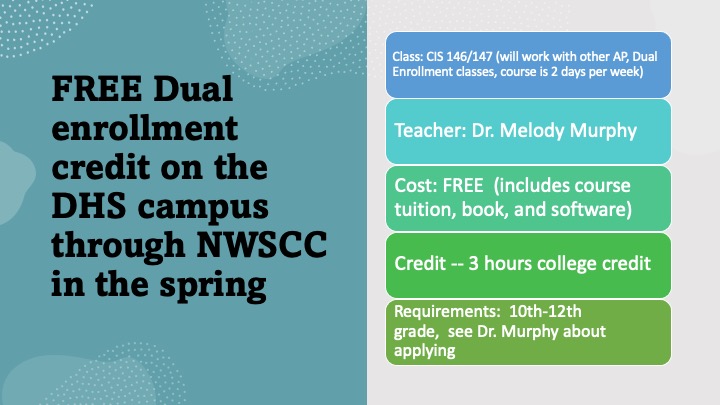 FREE Dual Enrollment Opportunity - Spring 2022